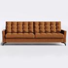 Sofá Living Cama Inbox Dublin 2,60m Com Molas Courino Veludo