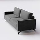 Sofá Living Cama Inbox Kiev 2,00m Linho Cinza