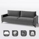 Sofá Living Cama Inbox Kiev 2,00m Linho Cinza