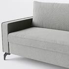 Sofá Living Cama Inbox Kiev 2,20m Linho Cinza Claro