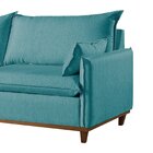 Sofá Living Com Almofas 3 Lugares 220cm Escócia Em Linho