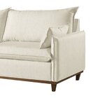 Sofá Living Com Almofas 3 Lugares 240cm Escócia Em Linho