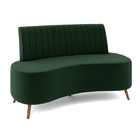 Sofá Living Decorativo 2 Lugares 1 35m Katara Verde Escuro Ve