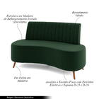 Sofá Living Decorativo 2 Lugares 1 35m Katara Verde Escuro Ve