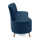 Sofá Living Decorativo 2 Lugares 1 60m Katara Azul Veludo G33