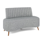 Sofá Living Decorativo 2 Lugares 1 60m Katara Cinza Linho G33