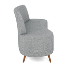 Sofá Living Decorativo 2 Lugares 1 60m Katara Cinza Linho G33