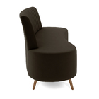 Sofá Living Decorativo 2 Lugares 1 60m Katara Marrom Veludo G