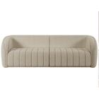 Sofá Living Decorativo 4 Lugares 332cm Meris Z32 Boucle Bege