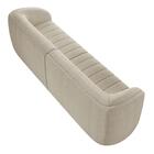 Sofá Living Decorativo 4 Lugares 332cm Meris Z32 Boucle Bege