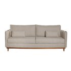 Sofá Living Fixo 200cm Linho Caribe Bege