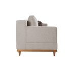 Sofá Living Fixo 220cm Linho Sienna Bege