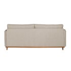 Sofá Living Fixo 240cm Linho Caribe Bege