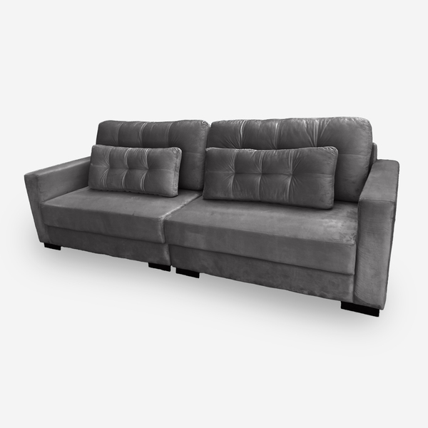 Sofá Living Idea 2 Lugares 1,70 Metros Linho - 06 Grafite