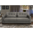 Sofá Living Idea 3 Lugares 2,00 Metros Veludo - 03 Capuccino