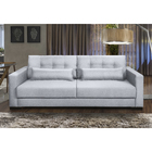 Sofá Living Idea 4 Lugares 2,30 Metros Veludo - 26 Prata