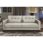 Sofá Living Idea 6 Lugares 2,80 Metros Veludo - 02 Bege