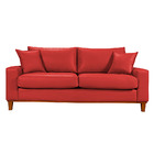 Sofa Living Istambul 3 Lugares Revestimento Courino Sintetico