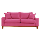 Sofa Living Istambul 3 Lugares Revestimento Courino Sintetico