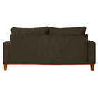 Sofa Living Istambul 3 Lugares Tecido Suede  Marrom