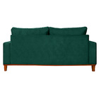 Sofa Living Istambul 3 Lugares Tecido Suede Verde