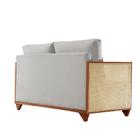 Sofá Living Milão 4 Lugares Linho Marfim 2,26m