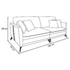 Sofá Living Mondaí 2 Lugares 182 Cm Veludo Cinza Pés De Ferro