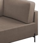 Sofá Living Orgânico 2 Lugares 165cm Base De Ferro Braço Dire