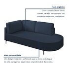 Sofá Living Orgânico 2 Lugares 165cm Norten Azul
