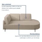 Sofá Living Orgânico 2 Lugares 165cm Norten Bege