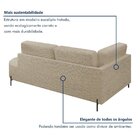 Sofá Living Orgânico 2 Lugares 165cm Norten Bege