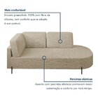 Sofá Living Orgânico 2 Lugares 165cm Norten Bege