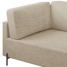 Sofá Living Orgânico 2 Lugares 165cm Norten Bege