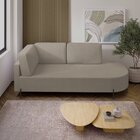 Sofá Living Orgânico 2 Lugares 165cm Norten Bege Claro