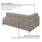 Sofá Living Orgânico 2 Lugares 165cm Norten Bege Claro