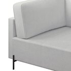 Sofá Living Orgânico 2 Lugares 165cm Norten Gelo