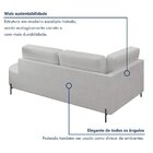 Sofá Living Orgânico 2 Lugares 165cm Norten Gelo