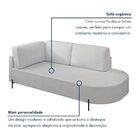 Sofá Living Orgânico 2 Lugares 165cm Norten Gelo