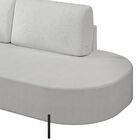 Sofá Living Orgânico 2 Lugares 165cm Norten Gelo