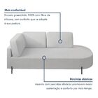 Sofá Living Orgânico 2 Lugares 165cm Norten Gelo