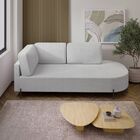 Sofá Living Orgânico 2 Lugares 165cm Norten Gelo