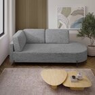 Sofá Living Orgânico 2 Lugares 165cm Norten Linho Cinza