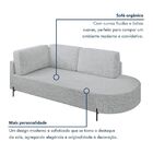 Sofá Living Orgânico 2 Lugares 165cm Norten Linho Gelo