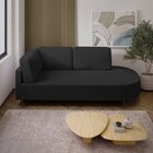 Sofá Living Orgânico 2 Lugares 165cm Norten Preto