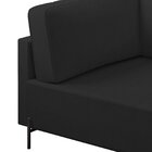 Sofá Living Orgânico 2 Lugares 165cm Norten Preto