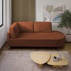 Sofá Living Orgânico 2 Lugares 165cm Norten Terracota