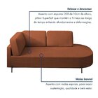 Sofá Living Orgânico 2 Lugares 165cm Norten Terracota