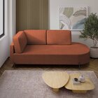 Sofá Living Orgânico 2 Lugares 165cm Norten Terracota