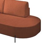 Sofá Living Orgânico 2 Lugares 165cm Norten Terracota