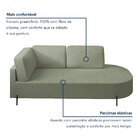Sofá Living Orgânico 2 Lugares 165cm Norten Verde